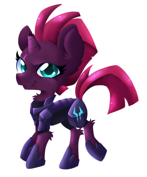 Size: 747x900 | Tagged: safe, artist:blazemizu, derpibooru import, tempest shadow, my little pony: the movie, chibi, cute, simple background, solo, tempestbetes, transparent background