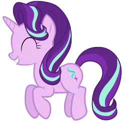 Size: 7100x7000 | Tagged: safe, artist:tardifice, derpibooru import, starlight glimmer, pony, unicorn, equestria girls, mirror magic, spoiler:eqg specials, absurd resolution, cute, eyes closed, female, glimmerbetes, jumping, mare, simple background, solo, transparent background, vector