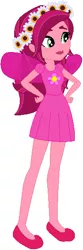 Size: 193x581 | Tagged: safe, artist:selenaede, artist:user15432, derpibooru import, gloriosa daisy, fairy, human, equestria girls, legend of everfree, base used, clothes, costume, dress, fairy wings, halloween, halloween costume, holiday, humanized, pink dress, shoes, solo, winged humanization, wings