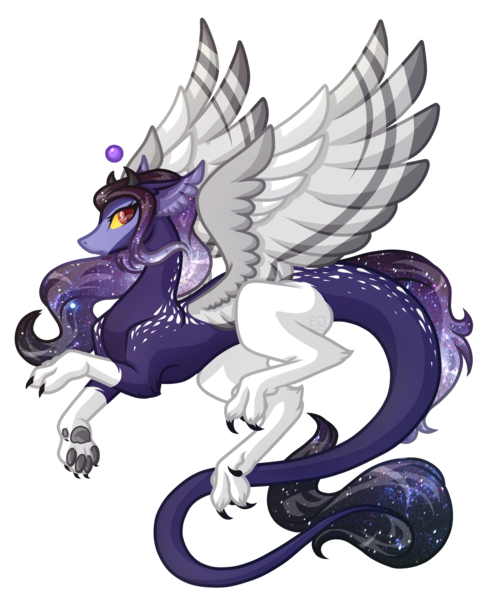 Size: 4564x5554 | Tagged: safe, artist:amazing-artsong, derpibooru import, oc, oc:princess calypso, unofficial characters only, draconequus, hybrid, absurd resolution, draconequus oc, interspecies offspring, offspring, parent:discord, parent:princess luna, parents:lunacord, simple background, solo, transparent background