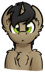 Size: 496x792 | Tagged: safe, artist:moemneop, derpibooru import, oc, oc:neop, unofficial characters only, pony, unicorn, chest fluff, male, simple background, solo, stallion, transparent background