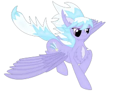 Size: 2592x1936 | Tagged: safe, artist:randomelight, derpibooru import, cloudchaser, pegasus, pony, chest fluff, cute, female, flying, half-closed eyes, landing, light shading, mare, pretty, simple background, solo, spread wings, transparent background, windswept mane, wings