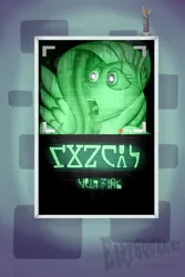 Size: 779x1163 | Tagged: semi-grimdark, artist:earthquake87, derpibooru import, fluttershy, series:discord's horror theatre, camcorder, film grain, horror, lens flare, looking offscreen, movie poster, night vision, open mouth, scared, screaming, story included