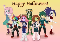 Size: 5028x3558 | Tagged: safe, artist:cybersquirrel, derpibooru import, applejack, fluttershy, pinkie pie, rainbow dash, rarity, sci-twi, sunset shimmer, twilight sparkle, frog pony, equestria girls, anime, clothes, cosplay, costume, creati's hero costume, crossover, deku's hero costume, froppy, ground zero's hero costume, halloween, holiday, izuku midoriya, katsuki bakugou, mei hatsume, mina ashido, momo yaoyorozu, my hero academia, ochako uraraka, pinky's hero costume, tsuyu asui, tumblr, tumblr blog, u.a. gym uniform, uravity's hero costume