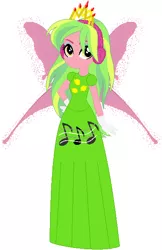 Size: 392x604 | Tagged: safe, artist:selenaede, artist:user15432, derpibooru import, lemon zest, fairy, human, equestria girls, friendship games, base used, clothes, crown, crystal prep shadowbolts, dress, fairy princess, fairy princess outfit, fairy wings, gloves, halloween, halloween costume, headphones, holiday, humanized, image, jewelry, music notes, new crown, png, princess, princess costume, regalia, simple background, white background, winged humanization, wings