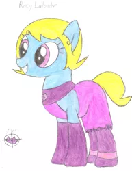 Size: 2550x3300 | Tagged: safe, artist:aridne, derpibooru import, ponified, pony, homestuck, roxy lalonde, solo, traditional art