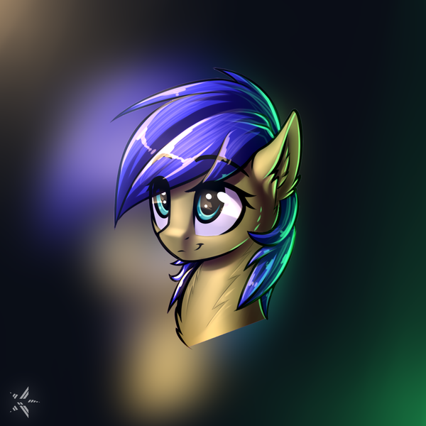 Size: 1100x1100 | Tagged: safe, artist:starfall-spark, derpibooru import, oc, oc:scotch tape, unofficial characters only, earth pony, pony, fallout equestria, fallout equestria: project horizons, bust, female, head, mare