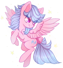 Size: 768x829 | Tagged: safe, artist:cabbage-arts, derpibooru import, firefly, pegasus, pony, bow, female, g1, g1 to g4, generation leap, looking back, mare, simple background, solo, tail bow, transparent background