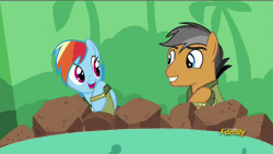 Size: 1280x721 | Tagged: safe, derpibooru import, screencap, quibble pants, rainbow dash, pony, stranger than fan fiction, animated, ball pit, gif, out of context, pounce, rock pit, shipping fuel, tackle