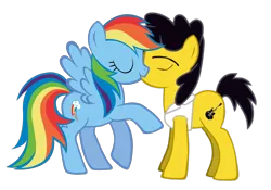 Size: 2571x1801 | Tagged: safe, artist:grapefruitface1, derpibooru import, edit, vector edit, rainbow dash, ponified, pony, canon x music, female, kissing, male, music, musician, pleasure, shipping, simple background, steve lukather, straight, transparent background, vector, young steve lukather
