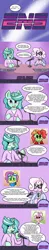 Size: 700x3600 | Tagged: artist:zanezandell, cmcnext, colt, comic, comic:cmcnext, derpibooru import, female, filly, glasses, magical gay spawn, male, mare, microphone, nerd, news, news report, oc, oc:cortland apple, oc:current events, oc:kid prodigy, oc:studio broadcast, oc:sugarbolt, safe, science, science fair, scientific gay spawn, unofficial characters only