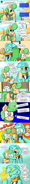 Size: 900x5400 | Tagged: adopted, artist:zanezandell, ask, badge, clothes, cmcnext, comic, comic:cmcnext, derpibooru import, female, glowing horn, hand, how is babby formed, lyra heartstrings, magic, magical lesbian spawn, magic hands, male, mother, mother and son, oc, oc:truffle mint, offspring, parent:bon bon, parent:lyra heartstrings, parents:lyrabon, saddle bag, safe, scarf, shirt, son, the birds and the bees, the talk, tumblr, vest, where do babies come from?, you're adopted