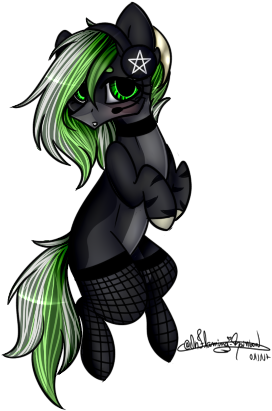 Size: 272x411 | Tagged: safe, artist:ohflaming-rainbow, derpibooru import, oc, oc:roxanne, unofficial characters only, earth pony, pony, female, fishnets, headphones, mare, simple background, solo, transparent background