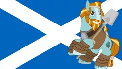 Size: 1920x1080 | Tagged: derpibooru import, flag, rockhoof, safe, scotland