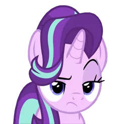 Size: 841x829 | Tagged: derpibooru import, raised eyebrow, reaction image, safe, screencap, shadow play, simple background, solo, starlight glimmer, transparent background, unamused, vector