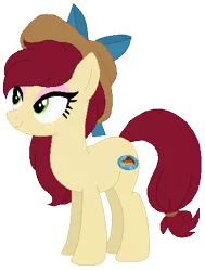 Size: 342x453 | Tagged: safe, artist:booperledooper, derpibooru import, oc, oc:apple tart, unofficial characters only, earth pony, pony, base used, eyeshadow, female, freckles, hat, magical lesbian spawn, makeup, mare, offspring, parent:applejack, parent:cherry jubilee, parents:cherryjack, simple background, solo, transparent background