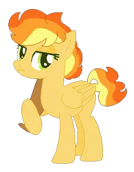 Size: 335x432 | Tagged: safe, artist:brownmota, derpibooru import, oc, oc:dawn doom, unofficial characters only, pegasus, pony, female, magical lesbian spawn, mare, offspring, parent:rainbow dash, parent:spitfire, parents:spitdash, solo