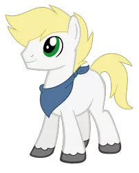 Size: 800x992 | Tagged: safe, artist:cutiesparkle, derpibooru import, oc, oc:ginger gold, unofficial characters only, earth pony, pony, male, offspring, parent:applejack, parent:silver shill, parents:appleshill, simple background, solo, stallion, transparent background