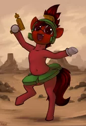Size: 1332x1960 | Tagged: safe, artist:marsminer, derpibooru import, oc, oc:mars miner, unofficial characters only, earth pony, pony, bipedal, clothes, cosplay, costume, marvin the martian, solo