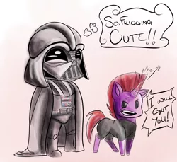 Size: 1024x939 | Tagged: artist:firimil, broken horn, crossover, darth vader, derpibooru import, eye scar, my little pony: the movie, safe, scar, sith, star wars, tempest shadow