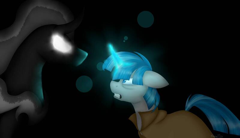 Size: 1783x1025 | Tagged: safe, artist:aaftergloweeye, derpibooru import, pony of shadows, stygian, pony, shadow play, magic