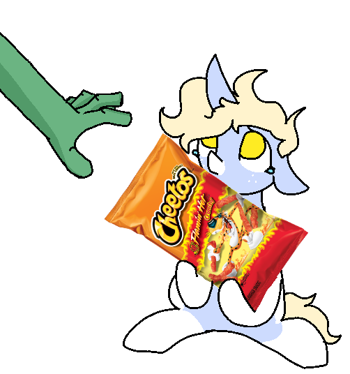 Size: 502x536 | Tagged: artist:nootaz, derpibooru import, hand, oc, oc:nootaz, safe, simple background, spicy cheetos, teary eyes, transparent background, unofficial characters only