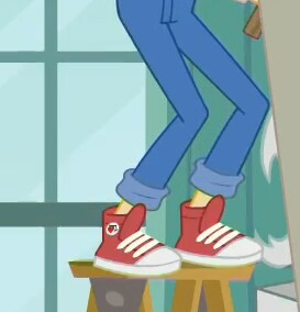 Size: 273x284 | Tagged: safe, derpibooru import, screencap, wiz kid, a queen of clubs, equestria girls, equestria girls series, clothes, converse, cropped, legs, male, pants, pictures of legs, shoes, sneakers