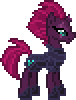 Size: 76x100 | Tagged: safe, artist:botchan-mlp, derpibooru import, tempest shadow, pony, unicorn, my little pony: the movie, animated, broken horn, cute, desktop ponies, female, horseshoes, mare, pixel art, simple background, solo, sprite, tempestbetes, transparent background