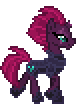 Size: 76x106 | Tagged: animated, artist:botchan-mlp, cute, derpibooru import, desktop ponies, horseshoes, my little pony: the movie, pixel art, pretty pretty tempest, safe, simple background, solo, sprite, tempestbetes, tempest shadow, transparent background, trotting