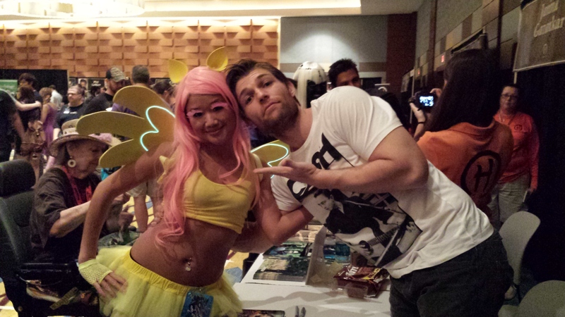 Size: 4128x2322 | Tagged: artist:princesspaparazzi, clothes, cosplay, costume, derpibooru import, fluttershy, human, irl, irl human, liam mcintyre, photo, safe, spartacus