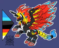 Size: 1500x1231 | Tagged: safe, artist:sapphirus, derpibooru import, oc, unofficial characters only, alicorn, adoptable, donut steel, edgy, gary stu, male, mary sue, ow the edge, solo