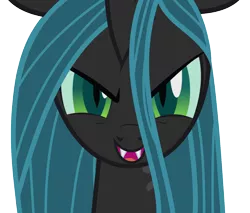 Size: 2844x2419 | Tagged: artist:urpleb3atin, changeling, derpibooru import, female, queen chrysalis, safe, simple background, solo, transparent background