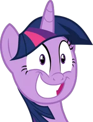 Size: 5240x6876 | Tagged: absurd resolution, alicorn, artist:frownfactory, bust, derpibooru import, faic, female, grin, mare, portrait, safe, simple background, smiling, solo, squee, top bolt, transparent background, twilight sparkle, twilight sparkle (alicorn), vector