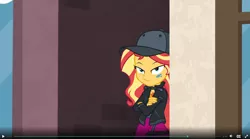 Size: 1422x789 | Tagged: safe, derpibooru import, screencap, sunset shimmer, display of affection, equestria girls, equestria girls series, flanksy, solo