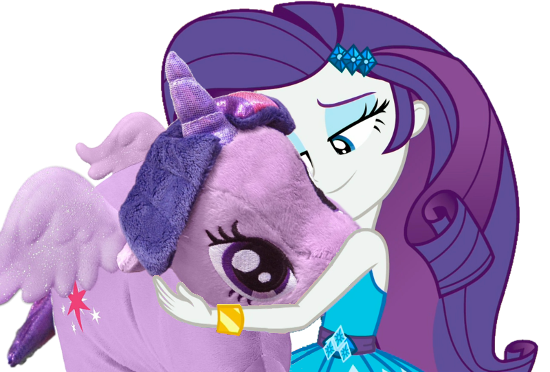 Size: 800x542 | Tagged: safe, derpibooru import, edit, rarity, twilight sparkle, twilight sparkle (alicorn), alicorn, a queen of clubs, equestria girls, equestria girls series, female, lesbian, pillow, plushie, rarilight, shipping, simple background, transparent background