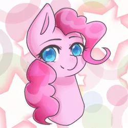 Size: 768x768 | Tagged: safe, artist:anikaspace9, derpibooru import, pinkie pie, pony, bust, portrait, solo