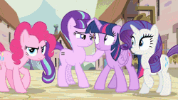 Size: 960x540 | Tagged: safe, derpibooru import, edit, edited screencap, screencap, applejack, big macintosh, cheerilee, cup cake, fluttershy, pinkie pie, rainbow dash, rarity, spike, starlight glimmer, stygian, thorax, trixie, twilight sparkle, twilight sparkle (alicorn), alicorn, changedling, changeling, dragon, pony, unicorn, a royal problem, celestial advice, every little thing she does, fame and misfortune, no second prances, shadow play, the crystalling, the cutie map, the cutie re-mark, the times they are a changeling, to where and back again, uncommon bond, animated, background pony, book, box, bump, butt, canterlot castle, clinging, comforting, comic, compilation, crying, cuddling, cute, floppy ears, forgiveness, friendship, frown, glimmerbetes, grabbing, gritted teeth, group hug, happy, headbutt, hill, holding hooves, hug, king thorax, leaning, magic, mane six, mirror, night, ouch, our town, plot, poking, ponyville, present, rainbow, raised hoof, redemption, sad, screencap comic, sky, smiling, sonic rainboom, student, teacher, tears of joy, time vortex, touch, tree, twiabetes, twilight's castle, twilight's castle library, villains touching twilight, wall of tags
