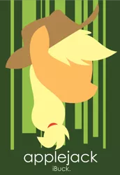 Size: 792x1153 | Tagged: safe, artist:anonymousnekodos, derpibooru import, applejack, earth pony, pony, abstract background, bust, cowboy hat, female, hat, hooves, lineless, mare, minimalist, modern art, phone wallpaper, portrait, solo, text, wallpaper