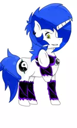 Size: 576x960 | Tagged: safe, derpibooru import, oc, oc:zerox, unofficial characters only, unicorn, clothes, pending, smile face, suit