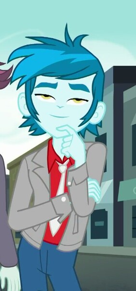 Size: 361x768 | Tagged: safe, derpibooru import, screencap, thunderbass, track starr, display of affection, equestria girls, equestria girls series, background human, cropped, male, offscreen character, solo