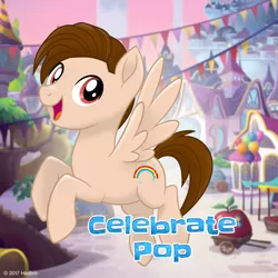 Size: 1080x1080 | Tagged: safe, derpibooru import, oc, oc:benjamin, oc:celebrate pop, unofficial characters only, pegasus, pony, my little pony: the movie, male, mlp movie pony maker, red eyes, solo, stallion