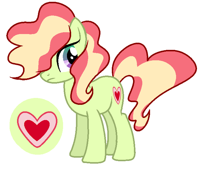 Size: 669x566 | Tagged: safe, artist:zomnicsadopt, derpibooru import, oc, unofficial characters only, earth pony, pony, female, magical lesbian spawn, mare, offspring, parent:tree hugger, parent:vapor trail, parents:vaporhugger, solo