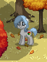 Size: 155x203 | Tagged: safe, derpibooru import, oc, oc:google chrome, ponified, pony, pony town, autumn, autumn leaves, browser ponies, google, google chrome, pixel art