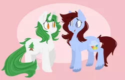 Size: 1024x658 | Tagged: artist:zombietoasts, derpibooru import, oc, oc:anastasia evergreen, oc:maizzey starr, safe, unofficial characters only