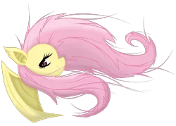 Size: 2269x1621 | Tagged: safe, artist:purpleloverpony, derpibooru import, fluttershy, bat pony, flutterbat, race swap, simple background, transparent background