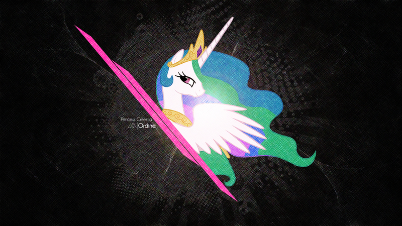 Size: 1920x1080 | Tagged: artist:lugiadriel14, artist:regolithx, derpibooru import, edit, lens flare, looking over shoulder, princess celestia, safe, solo, vector, wallpaper, wallpaper edit