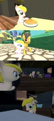 Size: 1920x4320 | Tagged: safe, artist:soad24k, derpibooru import, oc, oc:chipper leaf, unofficial characters only, earth pony, pegasus, pony, 3d, comic, cyoa, cyoa:filly adventure, female, filly, gmod, male, mare, stallion