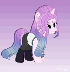 Size: 1018x1052 | Tagged: safe, artist:merienvip, derpibooru import, oc, oc:selena, unofficial characters only, pony, unicorn, clothes, female, mare, solo