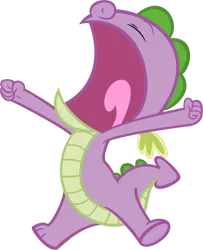 Size: 3084x3800 | Tagged: artist:timeimpact, baby, baby dragon, baby spike, derpibooru import, dragon, high res, safe, simple background, solo, spike, transparent background, vector, yawn, younger