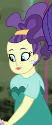 Size: 236x567 | Tagged: safe, derpibooru import, screencap, purple frizz, rarity, display of affection, equestria girls, equestria girls series, background human, cropped, female, solo focus